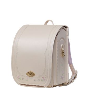 ＜ララちゃんランドセル (Baby&Kids)＞１２４０【送料無料】【２０２７年３月中旬以降届】エンジェル・ララ　パールホワイト（チューリップ）