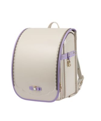 ＜ララちゃんランドセル (Baby&Kids)＞１２４９【送料無料】【２０２７年３月中旬以降届】ジュエル・リボン　パールホワイト