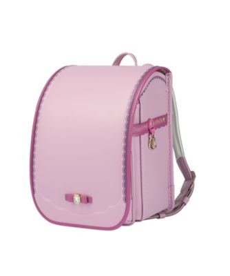 ＜ララちゃんランドセル (Baby&Kids)＞１２５２【送料無料】【２０２７年３月中旬以降届】ジュエル・リボン　ダスティピンク