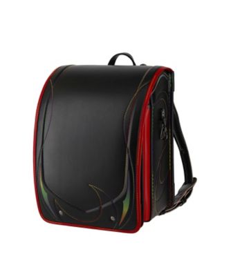 ＜ララちゃんランドセル (Baby&Kids)＞１２８０【送料無料】【２０２７年３月中旬以降届】レインボーＲ　ブラック×レッド