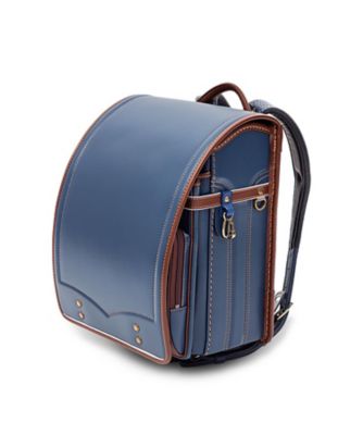 ＜市川鞄広 (Baby&Kids)＞６６５【送料無料】【２０２７年３月中旬以降届】ヒュウガ　紺／ブラウン