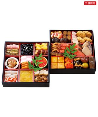 三越 〈四季料理 いけ増〉和風おせち二段重