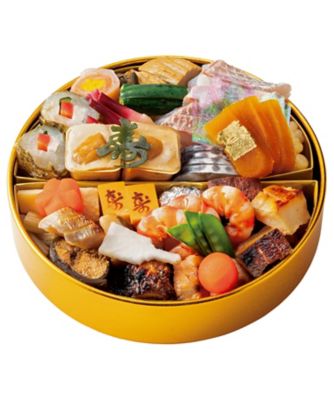 三越 〈東京吉兆〉おせち料理一段（オリジナル日本酒・瓶詰・土佐酢付）