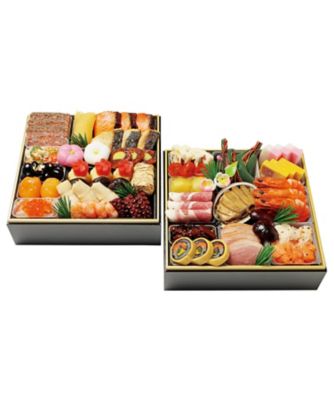 三越 〈京・料亭 わらびの里〉和洋料亭おせち二段重