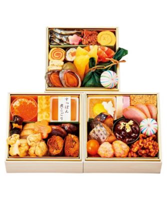 三越 〈京料理 美濃吉〉ミニおせち三段重