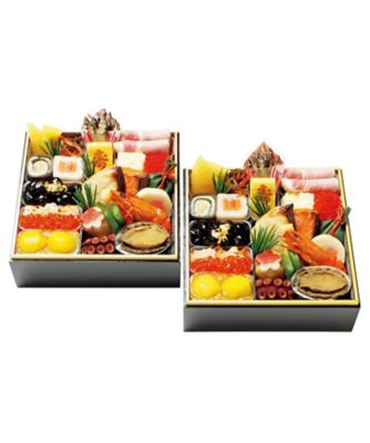 三越 〈京・料亭 わらびの里〉和風料亭おせち個食二折