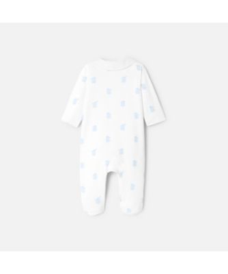 ウサギプリント足つきロンパース・パジャマ | JACADI (Baby&Kids