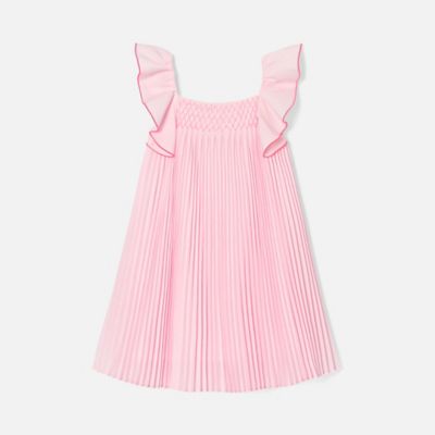 ＜JACADI(Baby&Kids)＞スモック刺しゅう入りセレモニーワンピース