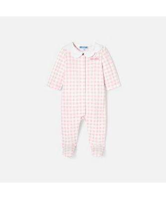 JACADI (Baby&Kids)/ジャカディ ギンガムチェック足つきロンパース・パジャマ　２０３７３３４