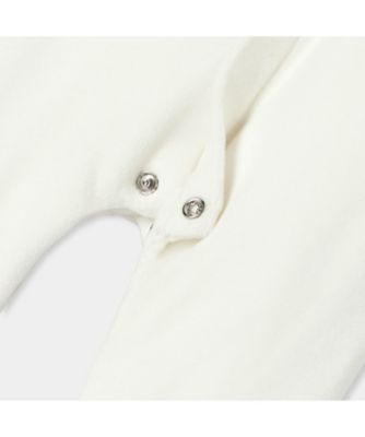 ベロア調生地足つきロンパース・パジャマ 2041128