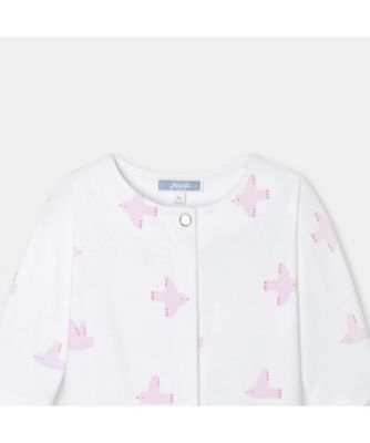 【新品】ジャカディ　ロンパース　12M デザイン入り足つきロンパース 2041123 | JACADI