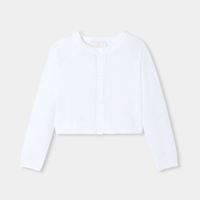 ＜JACADI (Baby&Kids)＞透かし模様入りショート丈カーディガン　２０４１２３５