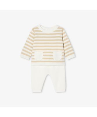 ＜JACADI (Baby&Kids)＞オーガニックコットンニットアンサンブル　２０４２４４４