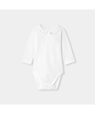 ＜JACADI (Baby&Kids)＞文字刺しゅう入り長袖ボディスーツ　２０４２４５２