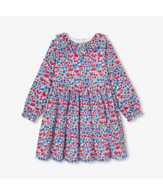 ＜JACADI (Baby&Kids)＞フリル袖付きリバティプリントワンピース　２０４２８７７