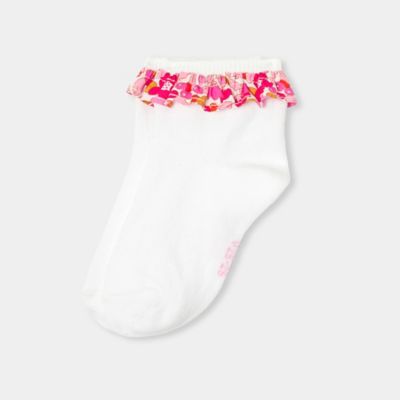 ＜JACADI (Baby&Kids)＞リバティプリントフリル付き靴下　２０４３８３７