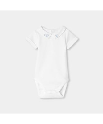 手刺しゅう入り半袖ボディスーツ 2044444 | JACADI (Baby&Kids 