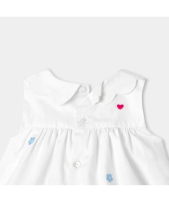 ハート刺しゅう入りワンピース 2045685 | JACADI (Baby&Kids