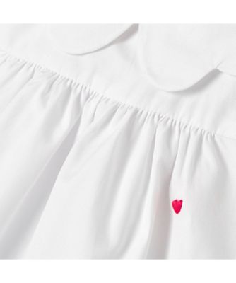 ハート刺しゅう入りワンピース 2045685 | JACADI (Baby&Kids