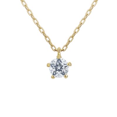 ＜festaria bijou SOPHIA (Women)＞Ｋ１８ＹＧ　ダイヤモンド　ネックレス