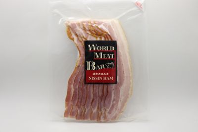 ＜ワールドミートバル　ニッシン＞ベーコンスライス　１４５ｇ