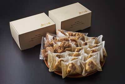 神戸唐揚げ「お手軽レンチンＢＯＸ」（唐揚げ３種食べ比べセット９６０ｇ）＋（鶏めしおにぎり９０ｇ×１２個）