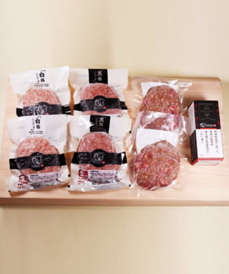 手切りめがね肉入りハンバーグの特別セット 門崎熟成肉 格之進 カンザキジュクセイニク カクノシン の通販 伊勢丹オンラインストア