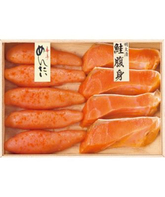 ｙ０４３０７３ 福さ屋 無着色辛子明太子 鮭腹身明太漬詰合せ 鮭 サーモン の通販 伊勢丹オンラインストア