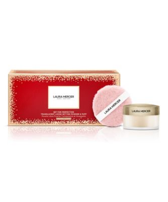 LAURA MERCIER セット フォー パーフェクション ルースセッティングパウダー トランスルーセント アンド パフ（限定品）