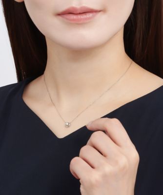 Ｐｔダイヤモンドネックレス　２１２２４－２１１１０００８０