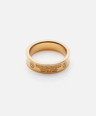 NEIGHBORHOOD (Men)/ネイバーフッド リング　ＧＯＬＤ　ＰＬＡＩＮ　ＲＩＮＧ　２３２ＩＶＮＨ－ＡＣ０２