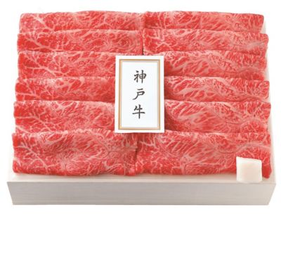＜精肉の二幸＞兵庫県産　神戸牛　すき焼き用（肩ロース肉または肩肉）