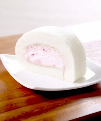祥樂米粉ロール木箱入り　ロング２本詰合わせ（プレーン・真っ白ｎａいちご）