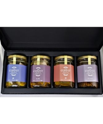 ＜CONDIMENTO MEDITERRANEO＞小豆島のコンフィ４種『鰆・烏賊・鯛・ちりめんじゃこ』ギフトセット