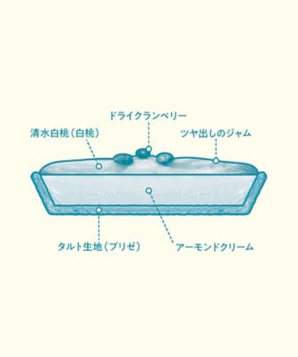 清水白桃”のタルト 15cm（冷凍タイプ） | Qu'il fait bon/キル