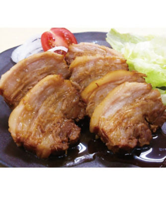 ＜焼き豚P＞焼き豚Ｐ　オリーブ豚チャーシュー・ハンバーグ（４個）セット
