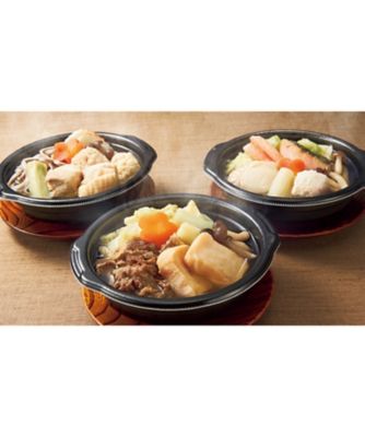 【お歳暮】【送料無料】日本料理 一乃松 冬の美味個食鍋セット【三越伊勢丹/公式】
