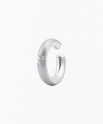 プラチナ950 ダイヤモンドイヤーカフ0.38ct - イヤリング