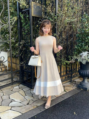 水野佐彩さんコラボ ノースリーブニットワンピース スモールサイズ