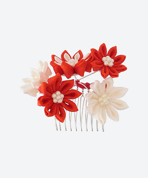 ＜三越伊勢丹/公式＞ 振袖用 大輪の菊の髪飾り コーム 小 シュイロ画像