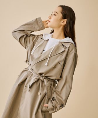 春物です！MADISONBLUE ベージュ リネンツイルガウンコート 00サイズ 春物です！MADISONBLUE ベージュ リネンツイルガウンコート 00サイズ