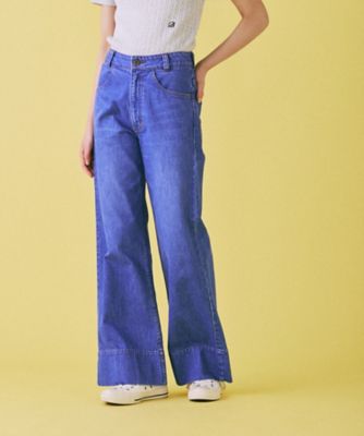 ＜MADISONBLUE (Women)＞ＢＡＧＧＹ　ＦＬＡＲＥ　ＰＡＮＴＳ　ＤＥＮＩＭ　ＭＢ２６１ー３０１２