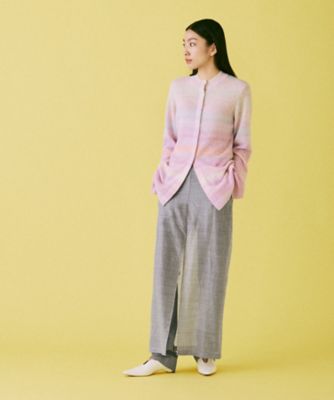 ＜Mame Kurogouchi (Women)＞Ｗｏｏｌ　Ｎｙｌｏｎ　Ｓｈｉｍｍｅｒｉｎｇ　Ｔｒｏｕｓｅｒｓ　６Ｓ／ＭＭ２６ＳＳーＰＴ０１７