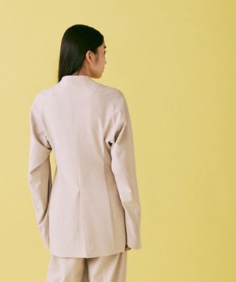 Collarless Raglan Sleeve Jacket 6S