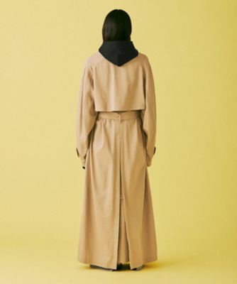 Cording Embroidery Detailed Trench