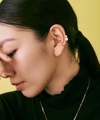 Double Pearl Ear Cuff | Hirotaka (Women