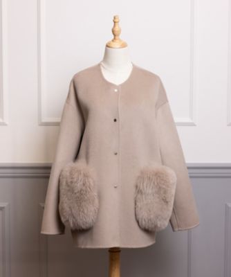 受注商品】12月上旬以降お届け ウールダブルフェイスFOX