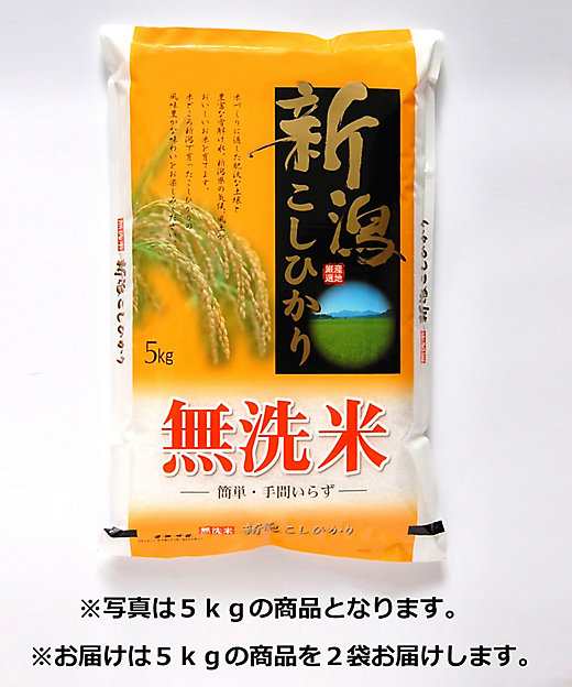 無洗米 新潟県産 コシヒカリ（１０ｋｇおまとめ割引） | フード・食品 