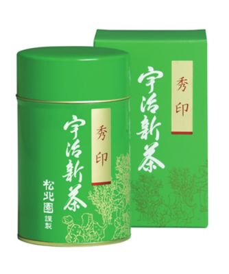 ＜松北園＞宇治新茶　秀印　１３０ｇ缶