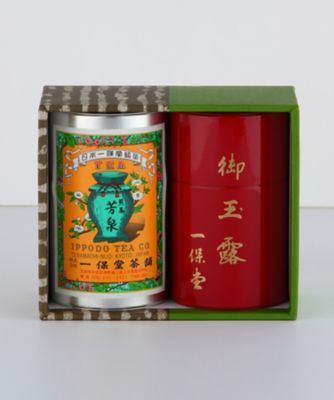 玉露天下一・煎茶嘉木錻力製茶筒(大)桐箱入-